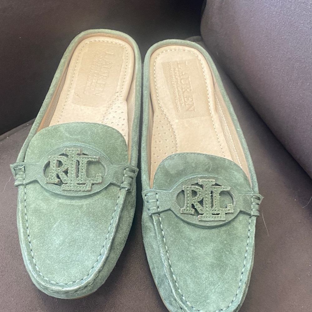 Polo by Ralph Lauren Green Suede Loafers